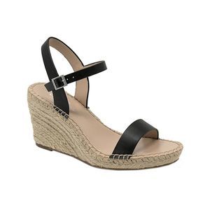 CHARLES BY CHARLES DAVID Womens Black 0.5" Platform Noble Wedge Shoes 8 M